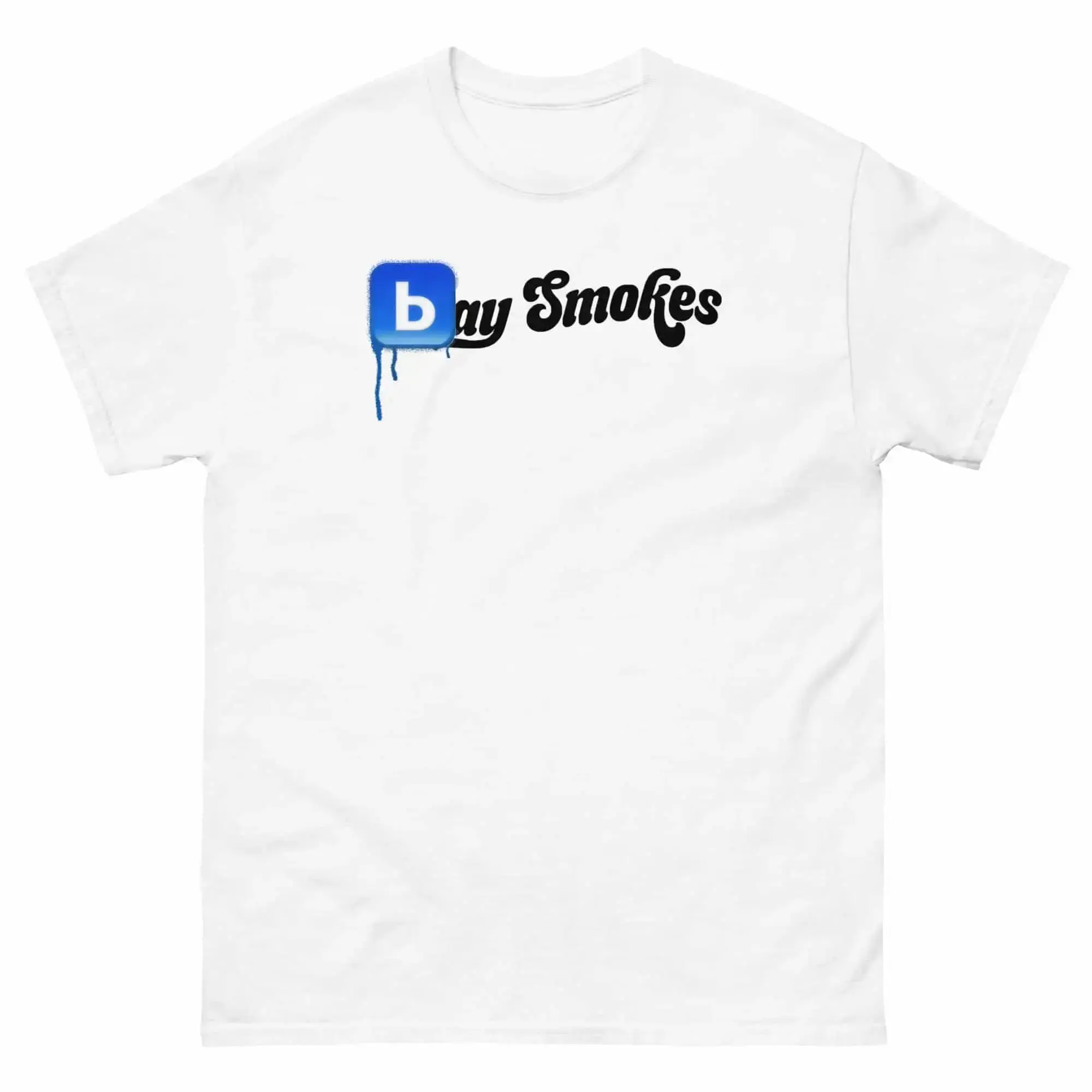 B Logo Tee White